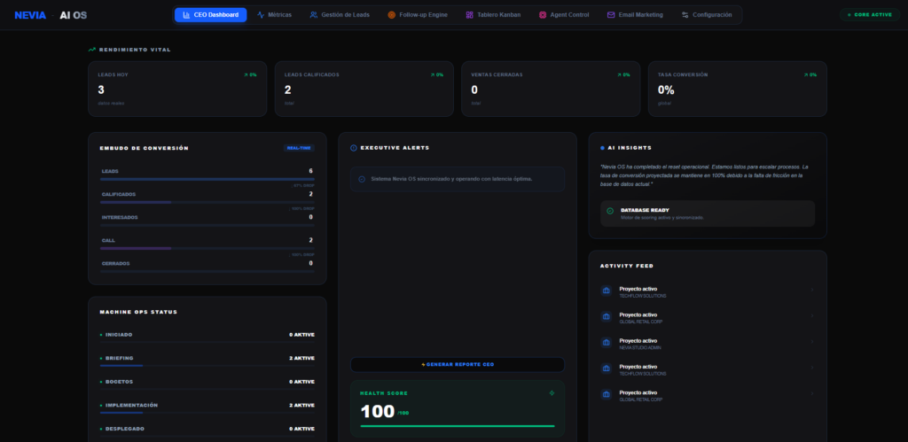 NEVIA Ai Workflow Manager.