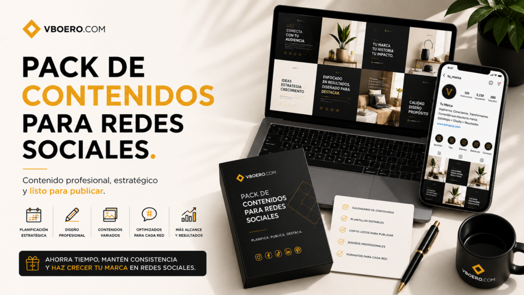 Pack de Contenidos para Redes Sociales.